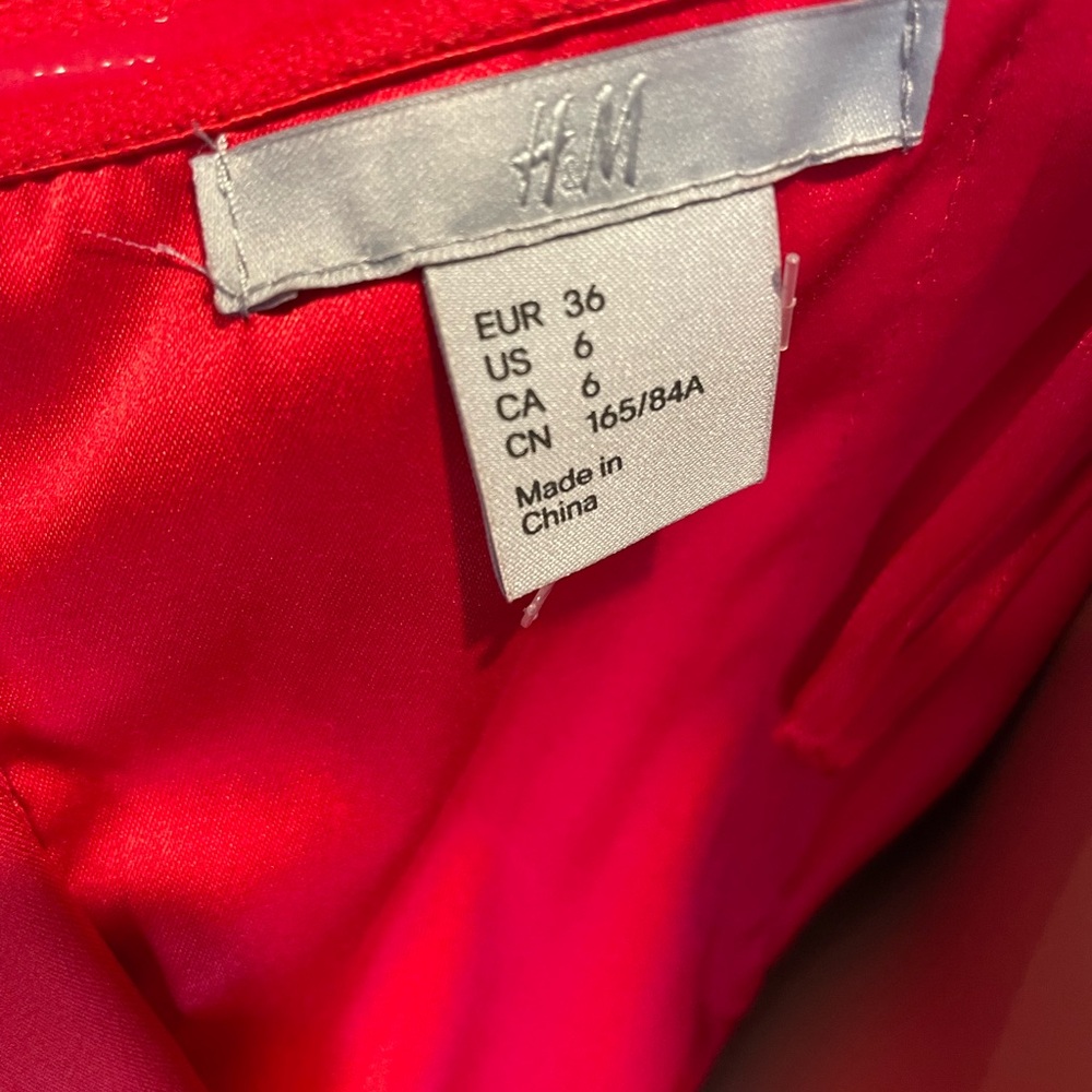 RED STRAPLESS COCKTAIL DRESS 6 - Picture 2 of 3